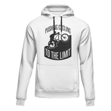 Pushing Cycling To The Limit Adult Fleece Hooded Sweatshirt