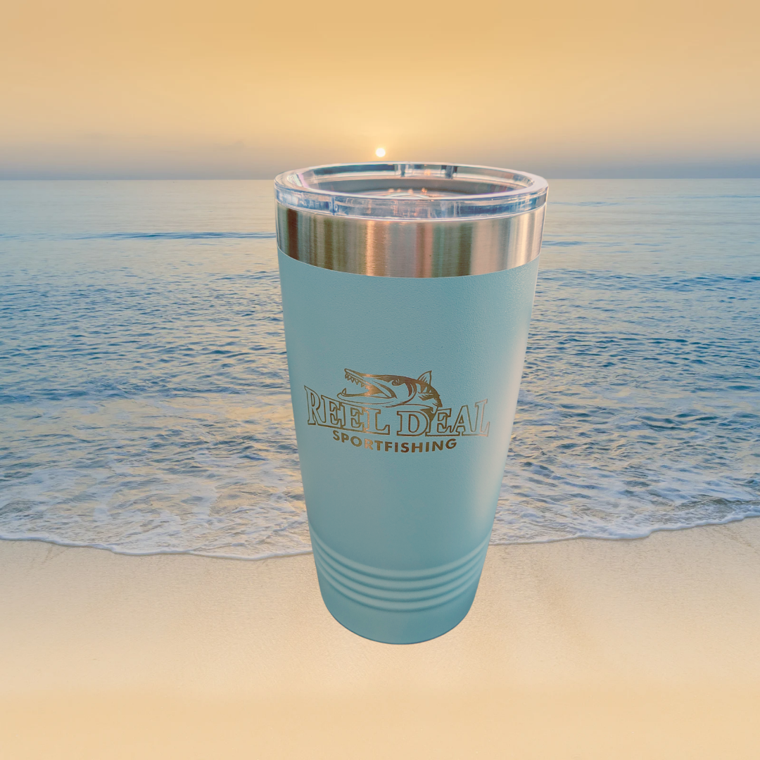 Reel Deal Engraved Tumbler 20oz - Light Blue