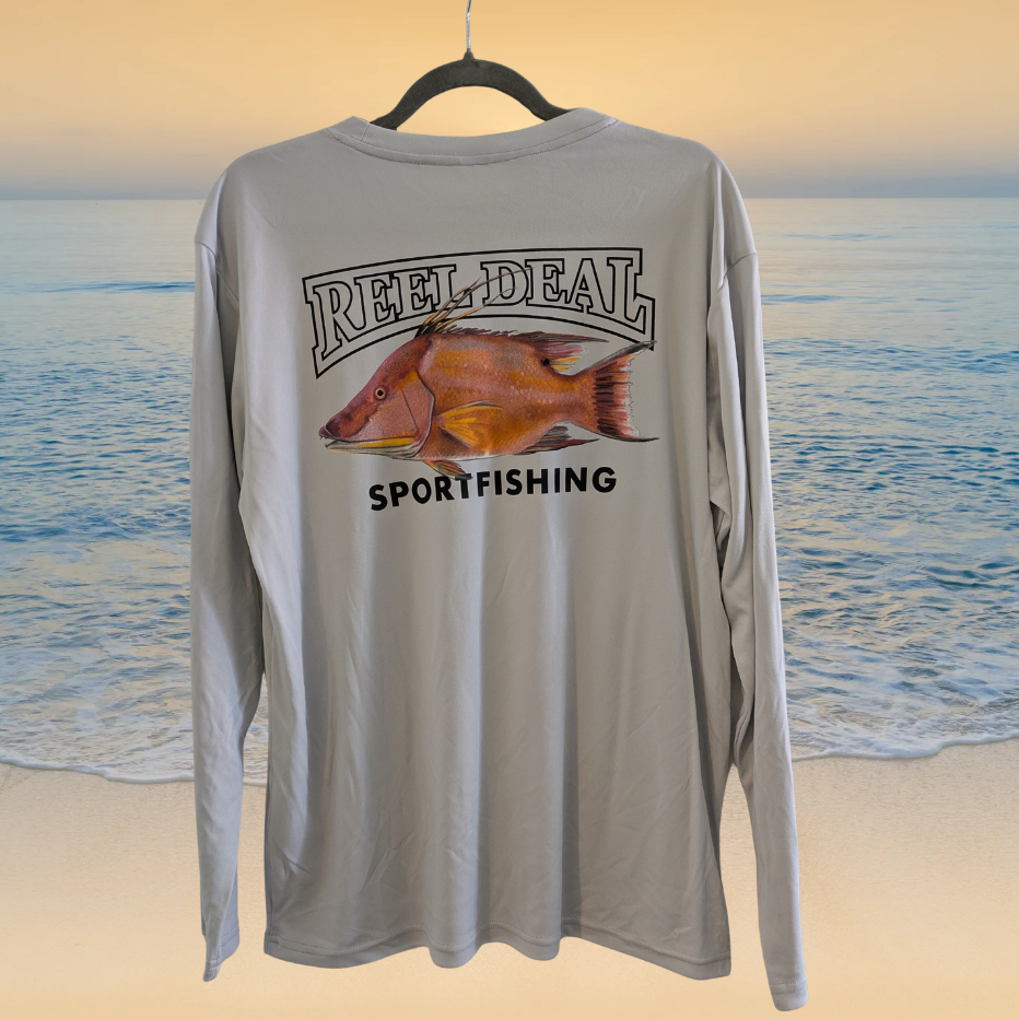 Reel Deel Hogfish Dry Fit Long Sleeve Performance Shirt
