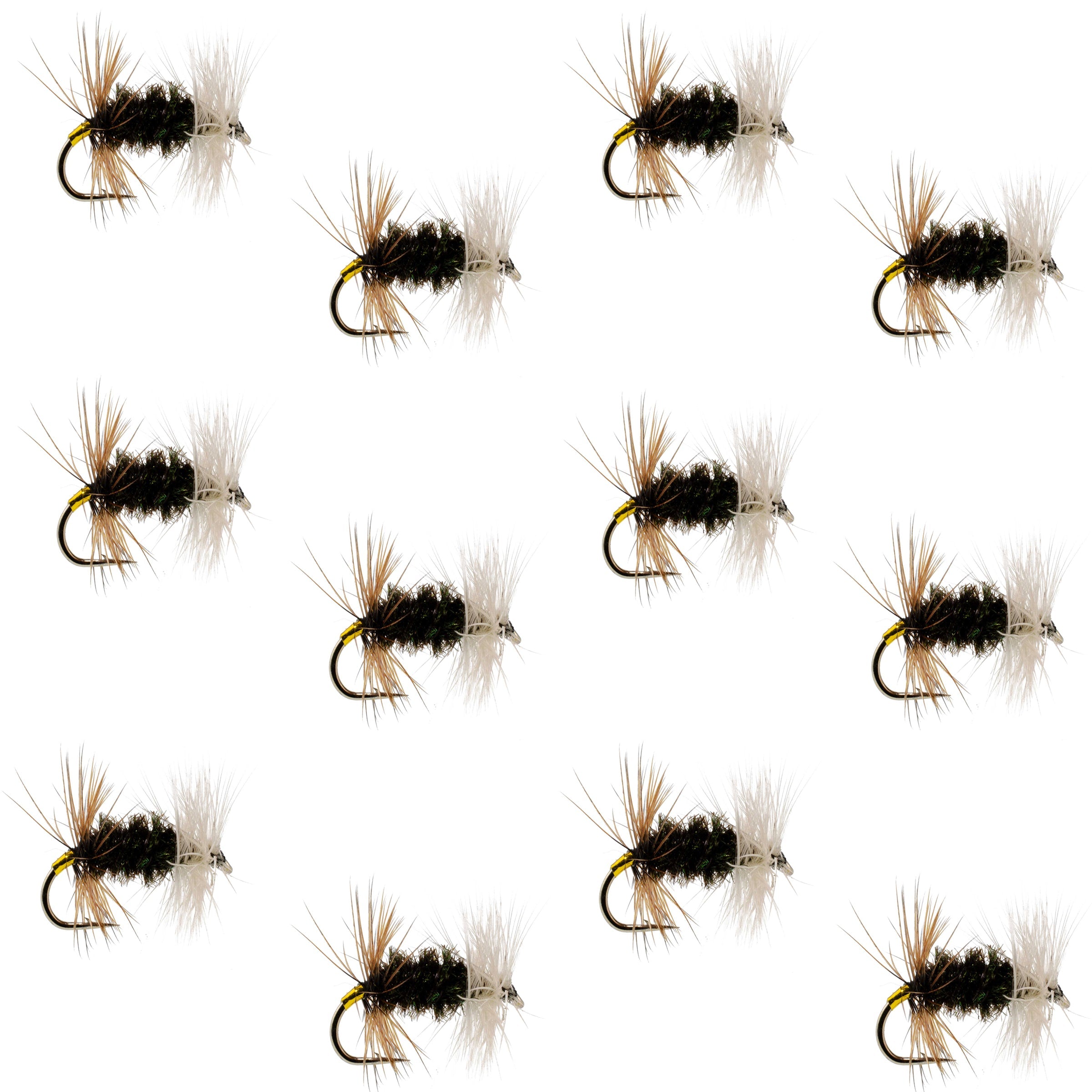 Renegade Classic Trout Dry Fly 12 Flies Hook Size 16