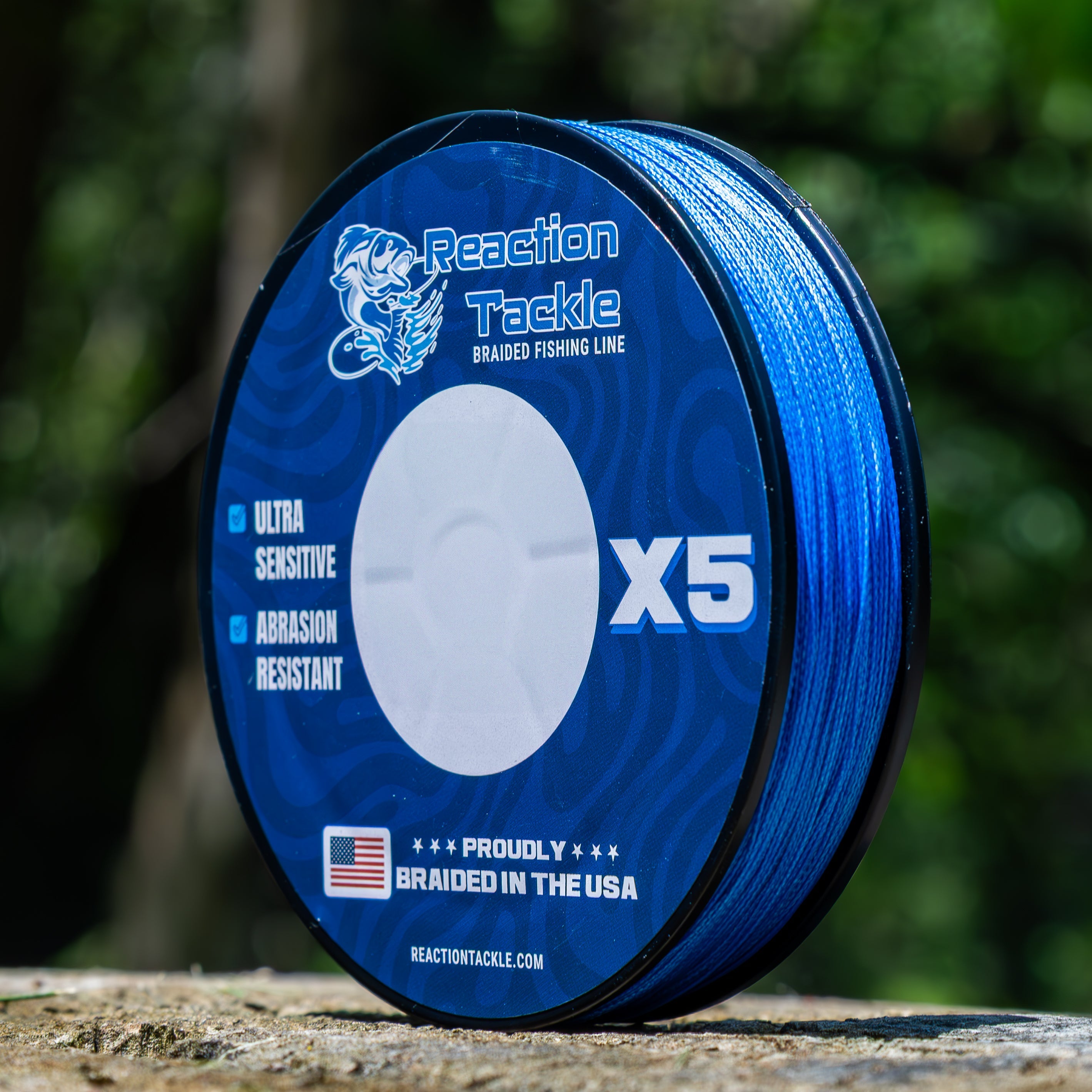 Línea de pesca Reaction Tackle TRENZADA EN EE. UU. - 5X - NUEVA