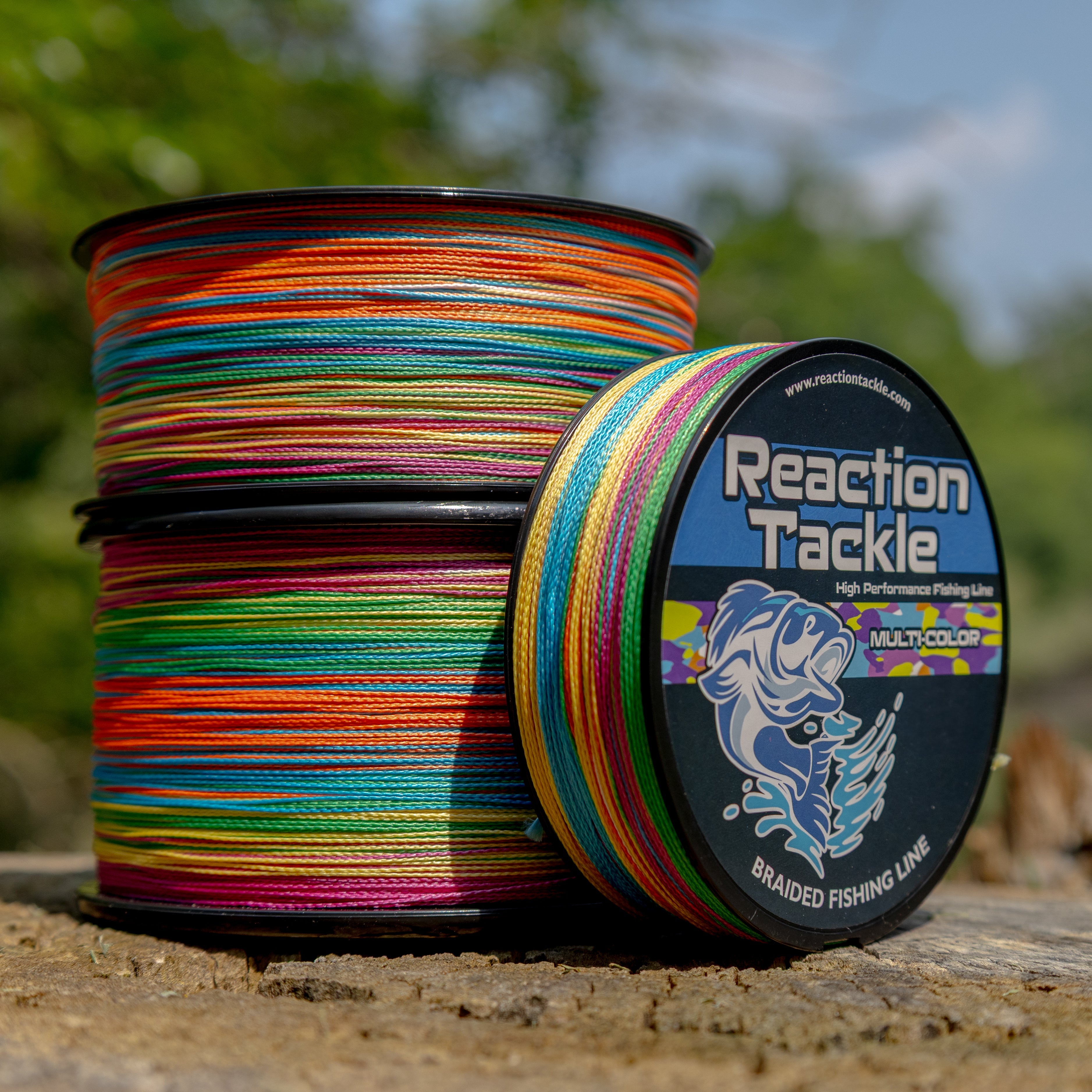 Línea de pesca trenzada Reaction Tackle - Multicolor