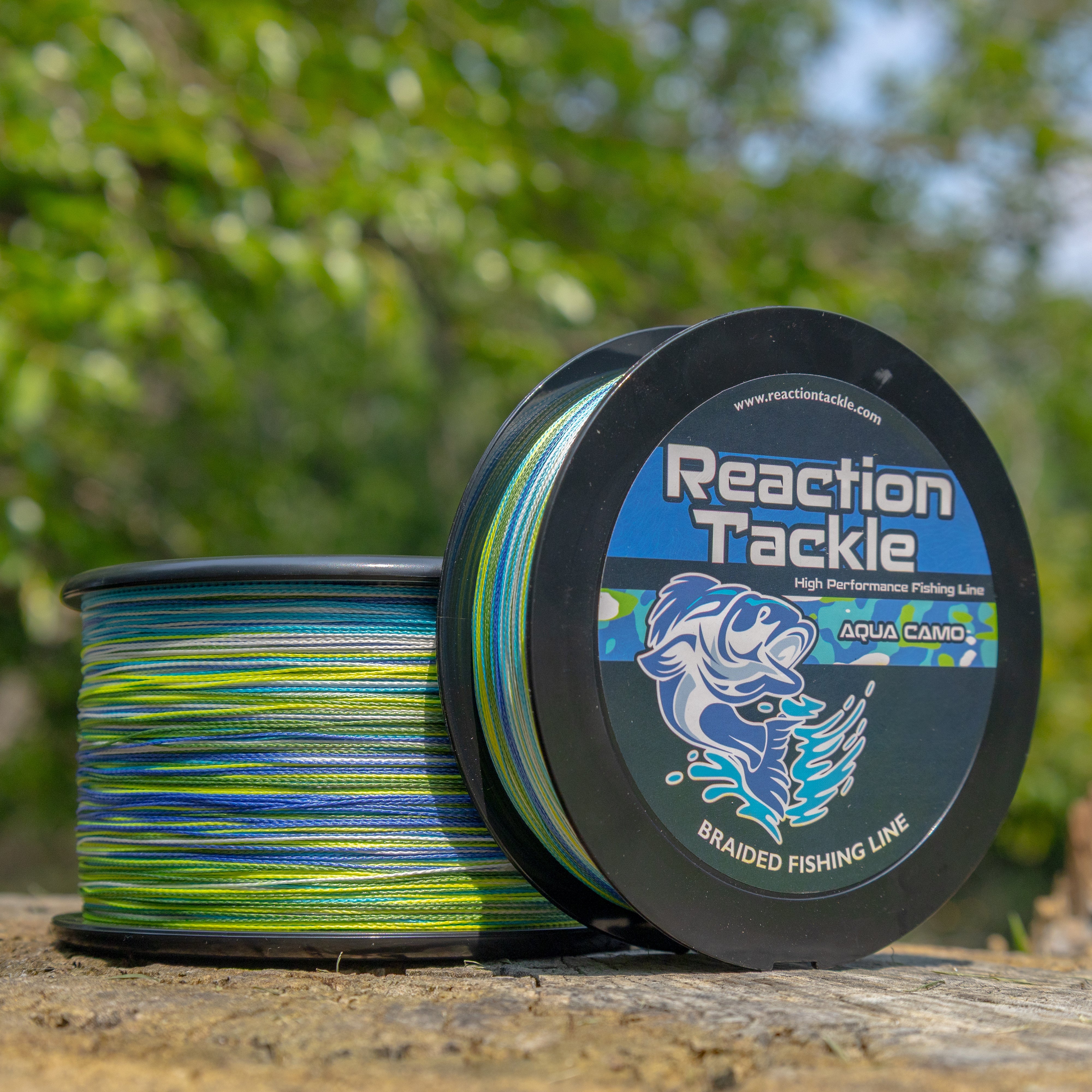 Línea de pesca trenzada Reaction Tackle - Camuflaje acuático