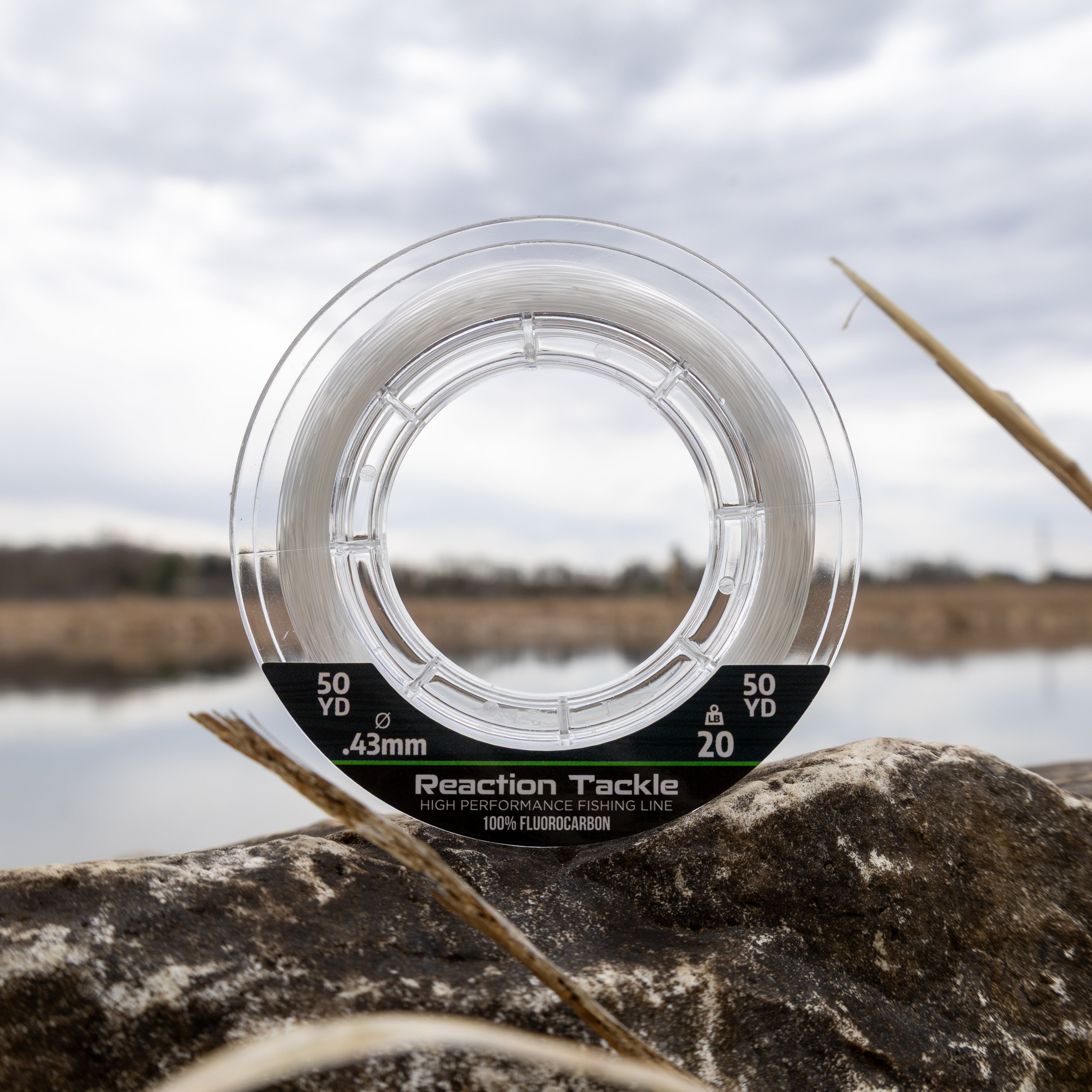 Línea de pesca de fluorocarbono 100 % puro Reaction Tackle