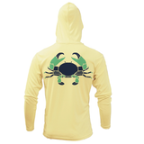 Key West, FL Stone Crab Long Sleeve UPF 50+ Dry-Fit Hoodie