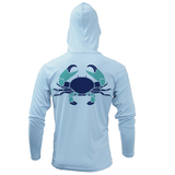 Key West, FL Stone Crab Long Sleeve UPF 50+ Dry-Fit Hoodie