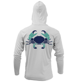 Key West, FL Stone Crab Long Sleeve UPF 50+ Dry-Fit Hoodie