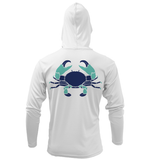 Key West, FL Stone Crab Long Sleeve UPF 50+ Dry-Fit Hoodie