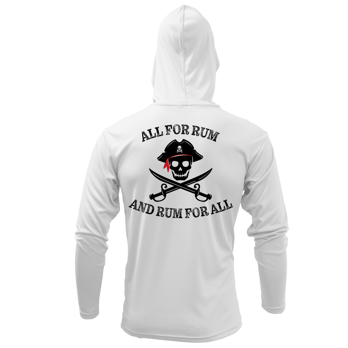 Florida Freshwater Born "All For Rum and Rum For All" Men's Long Sleeve UPF 50+ Dry-Fit Hoodie