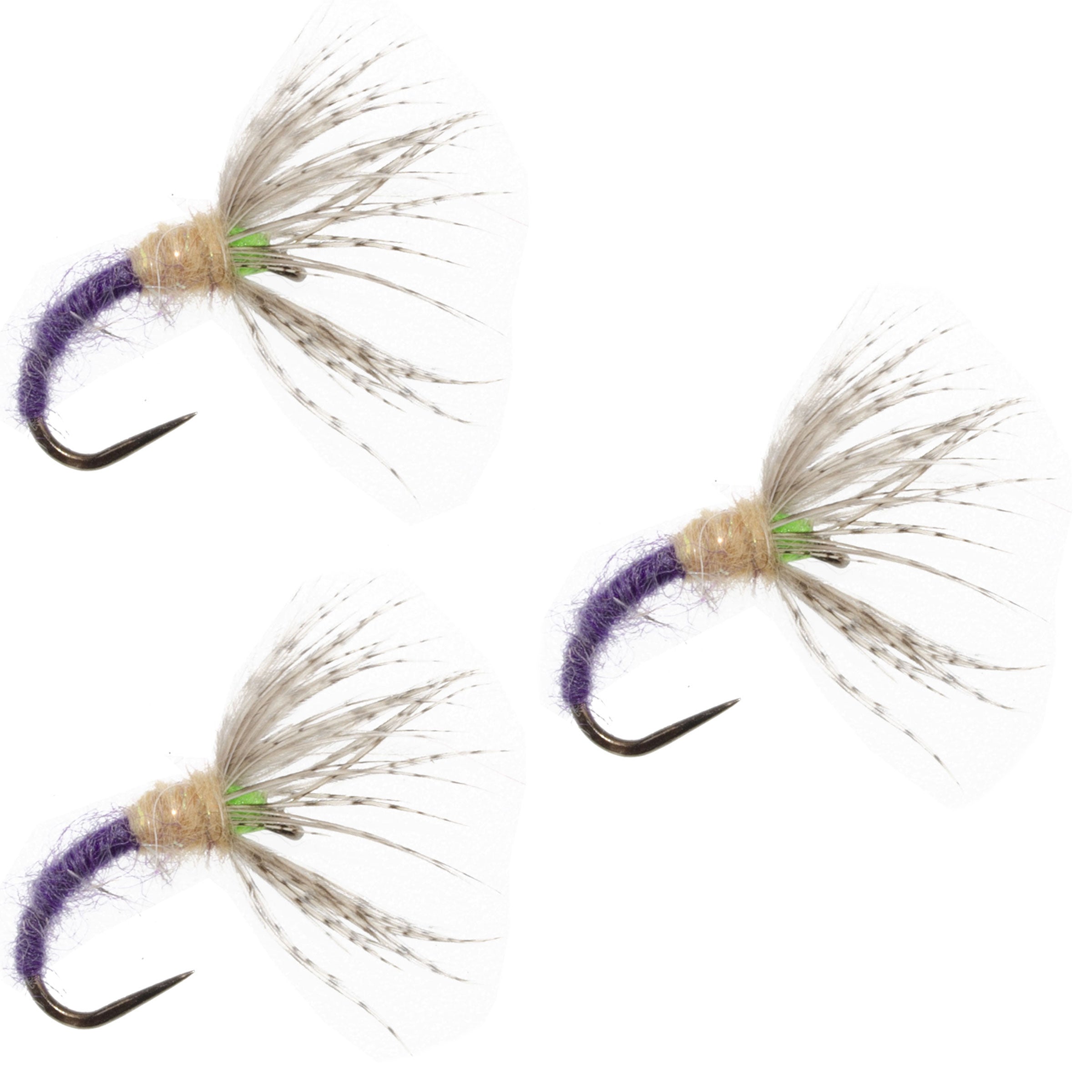 3 unidades de Grave Digger Sakasa Kebari - Moscas Tenkara - Tamaño 12