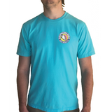 Key West, Florida Circle Logo Saltwater Born Tee