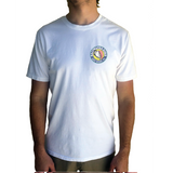 Key West, Florida Circle Logo Saltwater Born Tee