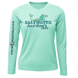 Key West, FL "Saltwater Hair...Don't Care" Women's Long Sleeve UPF 50+ Dry-Fit Shirt