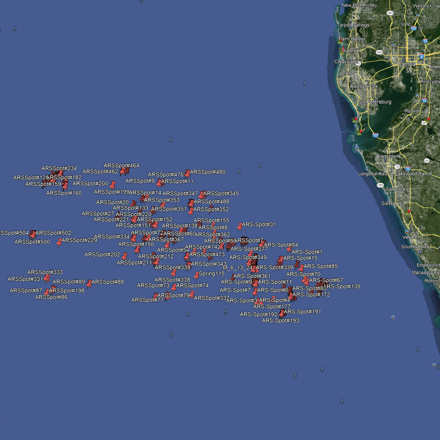 Sarasota & Venice Fishing Spots - Red Snapper Numbers