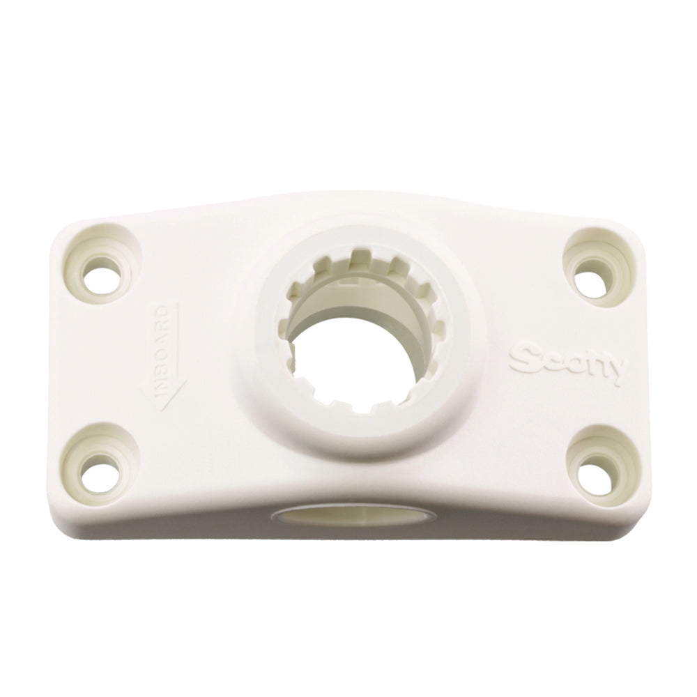 Scotty Rod Holder Mount (Combination Side/Deck, White) Bobber Bargain