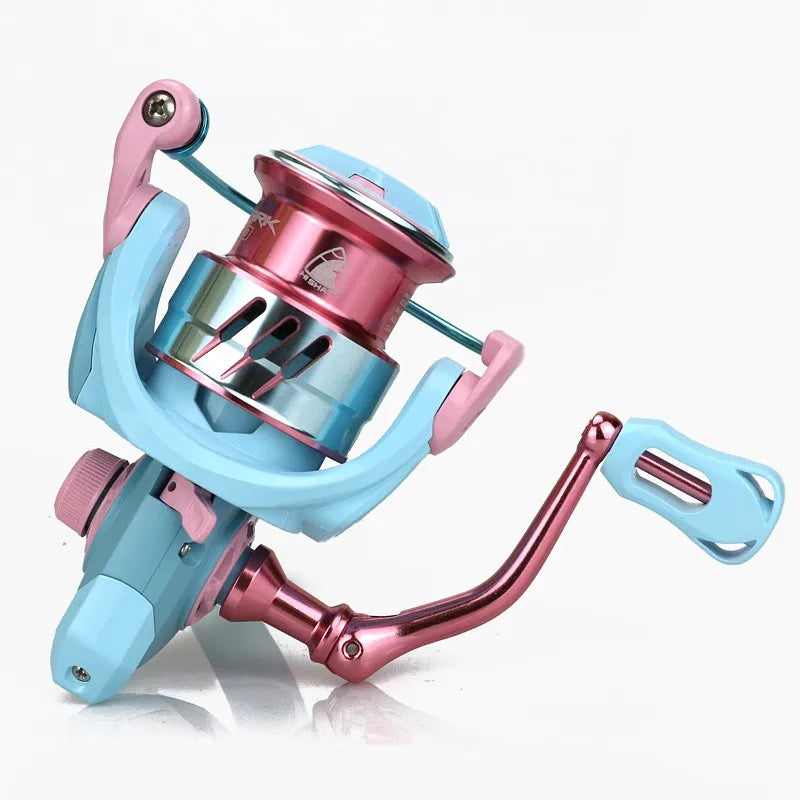 Sea.Yolo Pink Fishing Reel Macaron Metal Spinning Wheel 4.9:1 High Speed Ratio 5.2:1 Distant Sea Rod Wheel Bobber Bargain