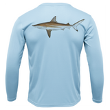 Siesta Key, FL Blacktip Long Sleeve UPF 50+ Dry-Fit Shirt
