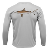 Siesta Key, FL Blacktip Long Sleeve UPF 50+ Dry-Fit Shirt