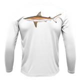Siesta Key, FL Blacktip Long Sleeve UPF 50+ Dry-Fit Shirt