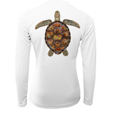 Siesta Key Realistic Turtle Women's Long Sleeve UPF 50+ Dry-Fit Shirt