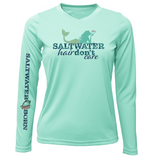 Siesta Key "Saltwater Hair...Don't Care" Long Sleeve UPF 50+ Dry-Fit Shirt