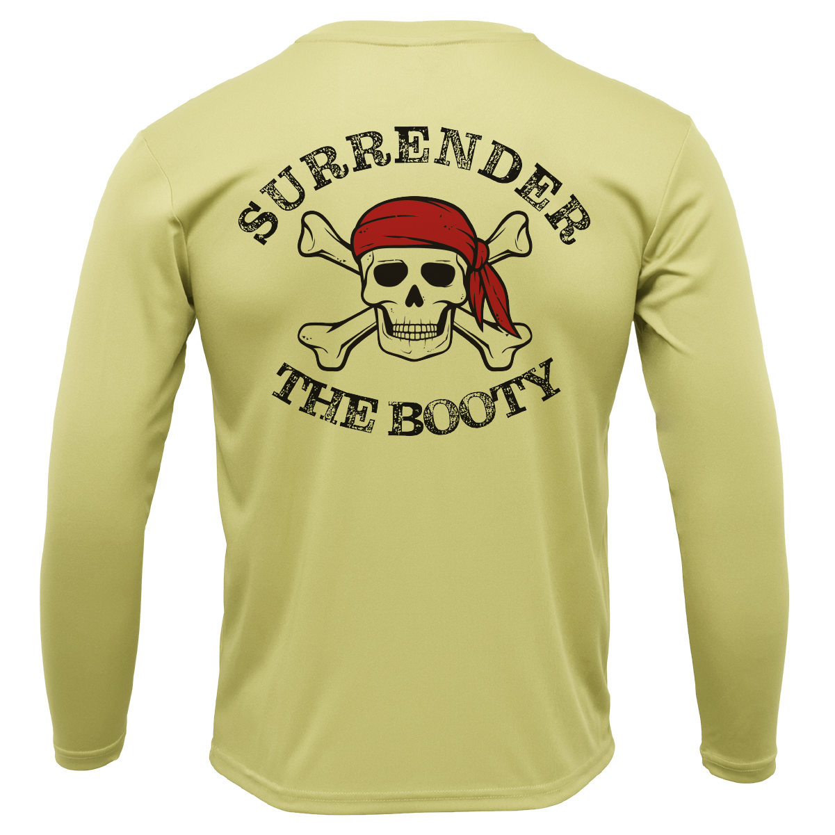 Freshwater Born "Live Love Lake" Surrender the Booty Men's Long Sleeve UPF 50+ Dry-Fit Shirt