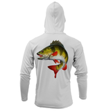 Michigan Freshwater Born Perch Men's Long Sleeve UPF 50+ Dry-Fit Hoodie