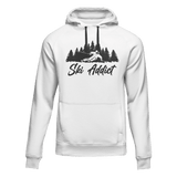 Ski Addict Adult Fleece Hooded Sweatshirt