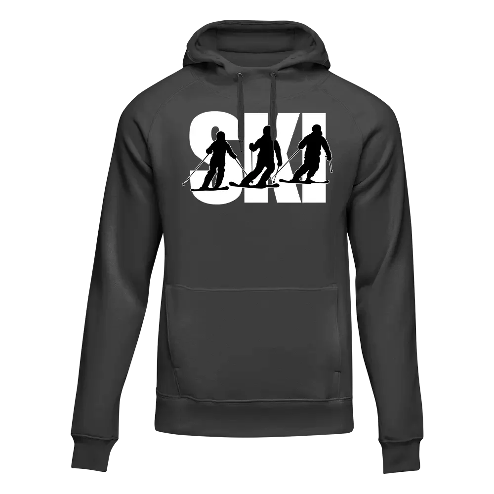 Ski Adult Fleece Hooded Sweatshirt