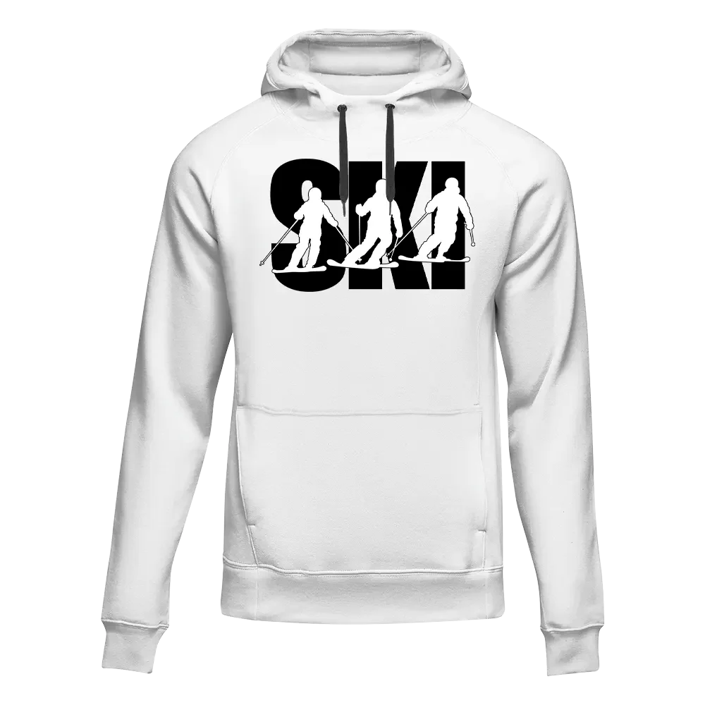 Ski Adult Fleece Hooded Sweatshirt