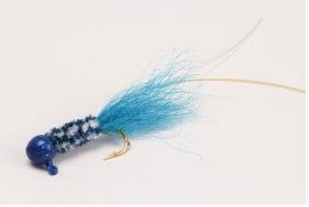 Slater Double Trouble Jig (1/32 oz, Blue/Blue/Blue, 12/cd) Bobber Bargain