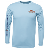 SK Snapper on Chest Long Sleeve UPF 50+ Dry-Fit Shirt