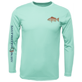 SK Snapper on Chest Long Sleeve UPF 50+ Dry-Fit Shirt