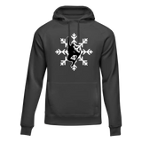 Snowboard Snowflake Adult Fleece Hooded Sweatshirt