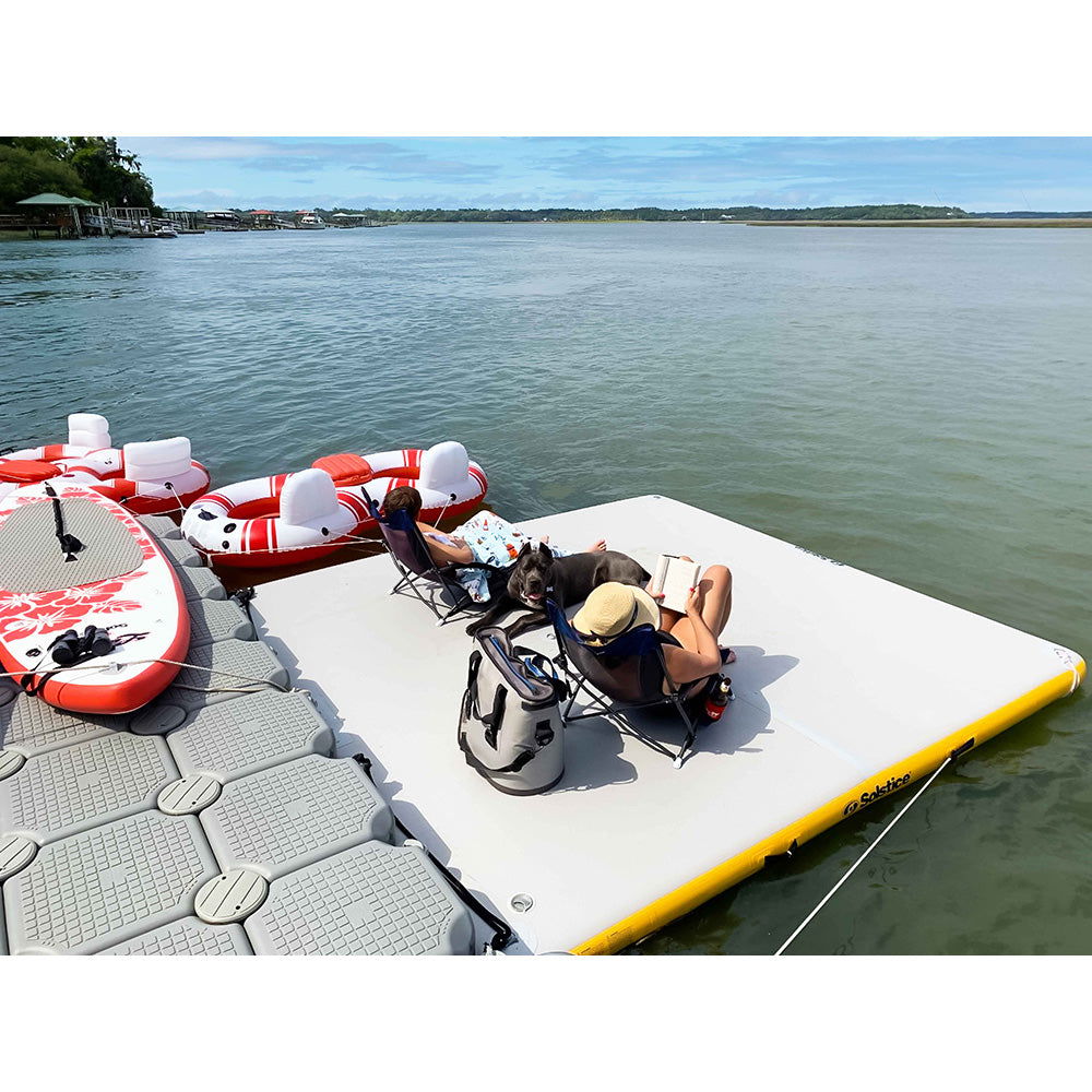 Solstice Watersports Docks (Inflatable and Mesh, with Back Rests & Accessories) Bobber Bargain