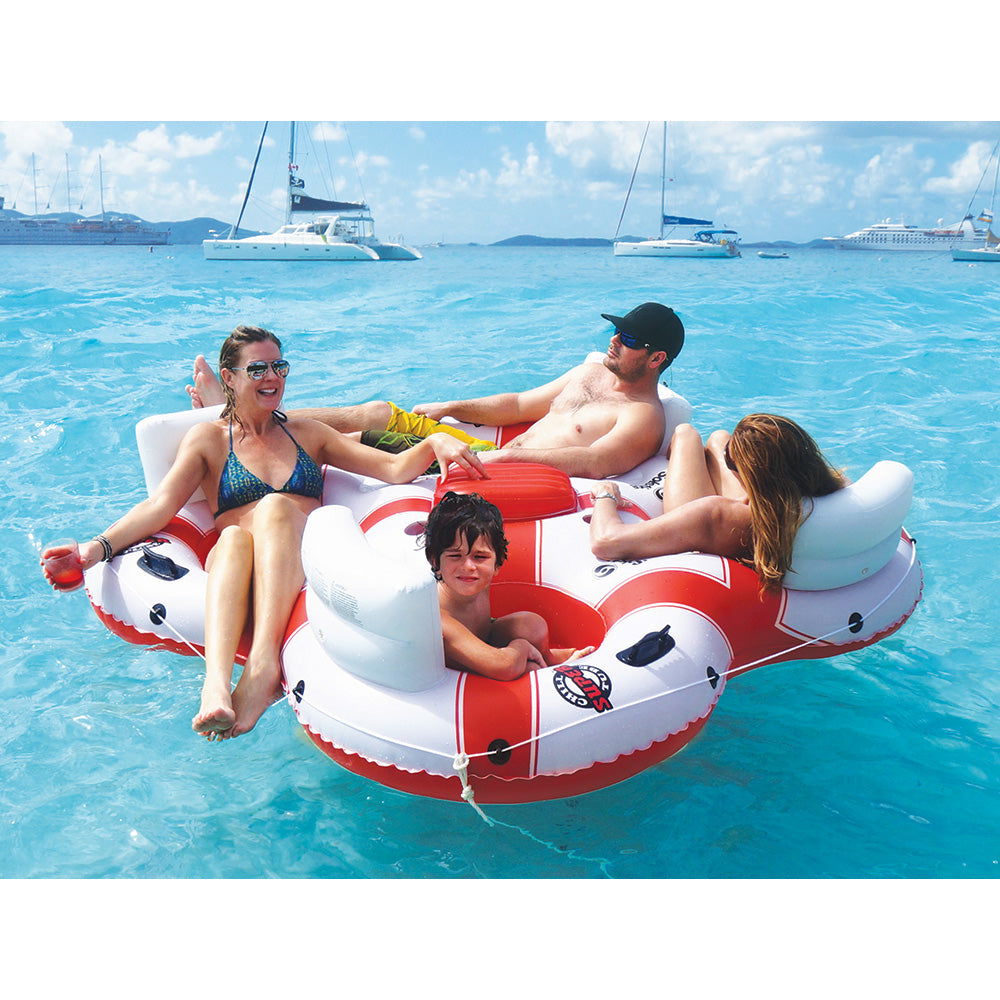 Solstice Watersports Super Chill River Tubes and Island (with Cooler) Bobber Bargain