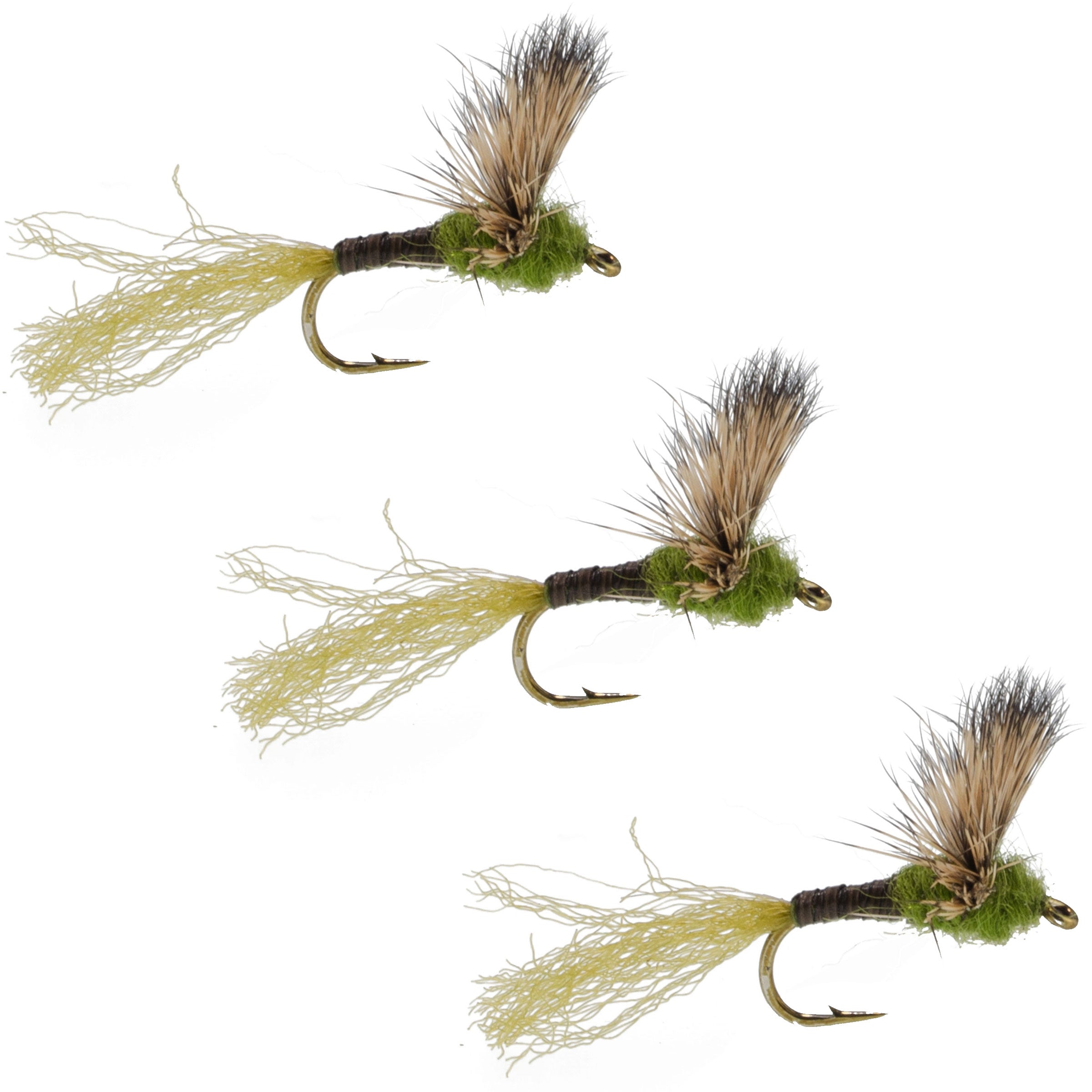 Paquete de 3 moscas Sparkle Dun Baetis (ninfa) - Anzuelo tamaño 20