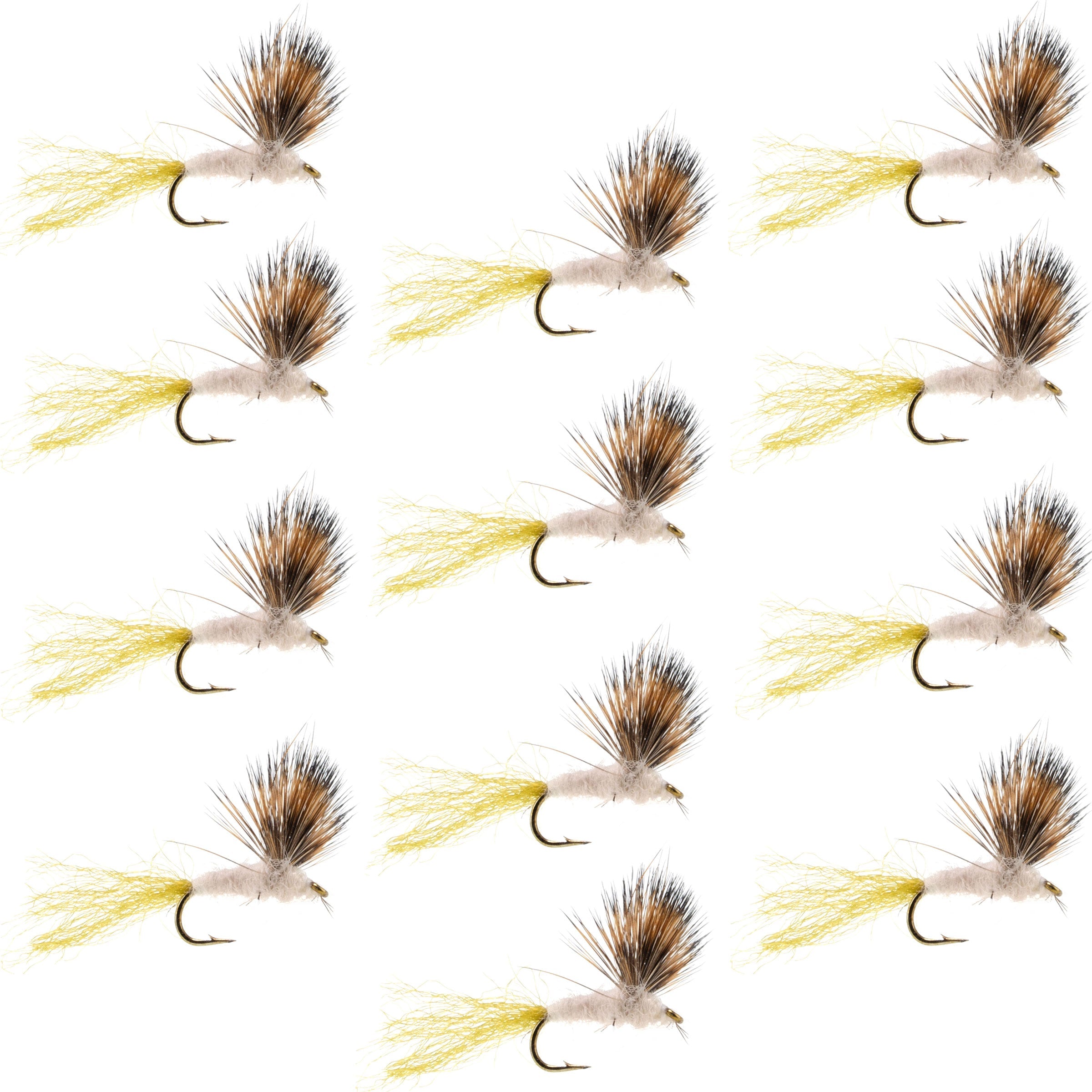 Mouche de mai Sparkle Dun Pale Morning Dun (PMD) 12 mouches, taille d'hameçon 16
