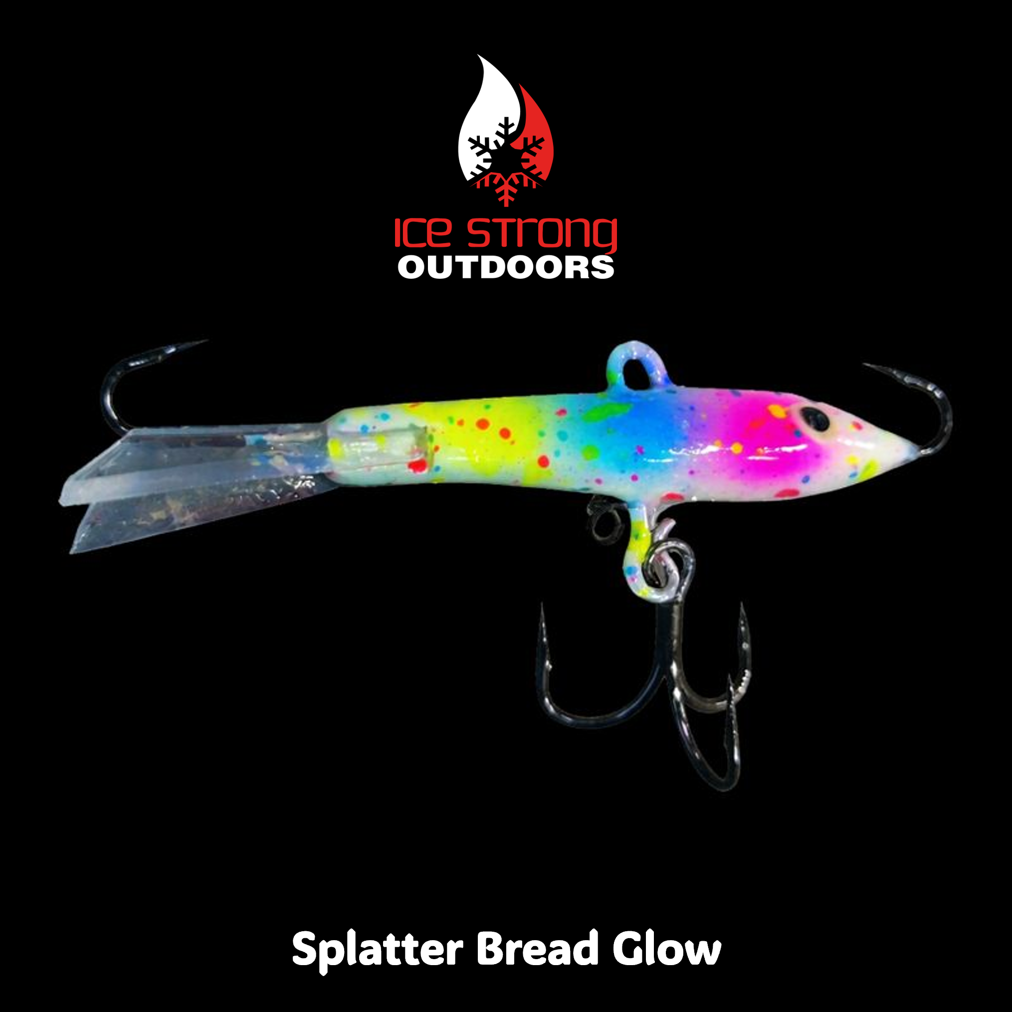 Ice Strong Outdoors - Turluttes personnalisées luminescentes Glow Bay Jiggers - 3/8 oz et 1/2 oz