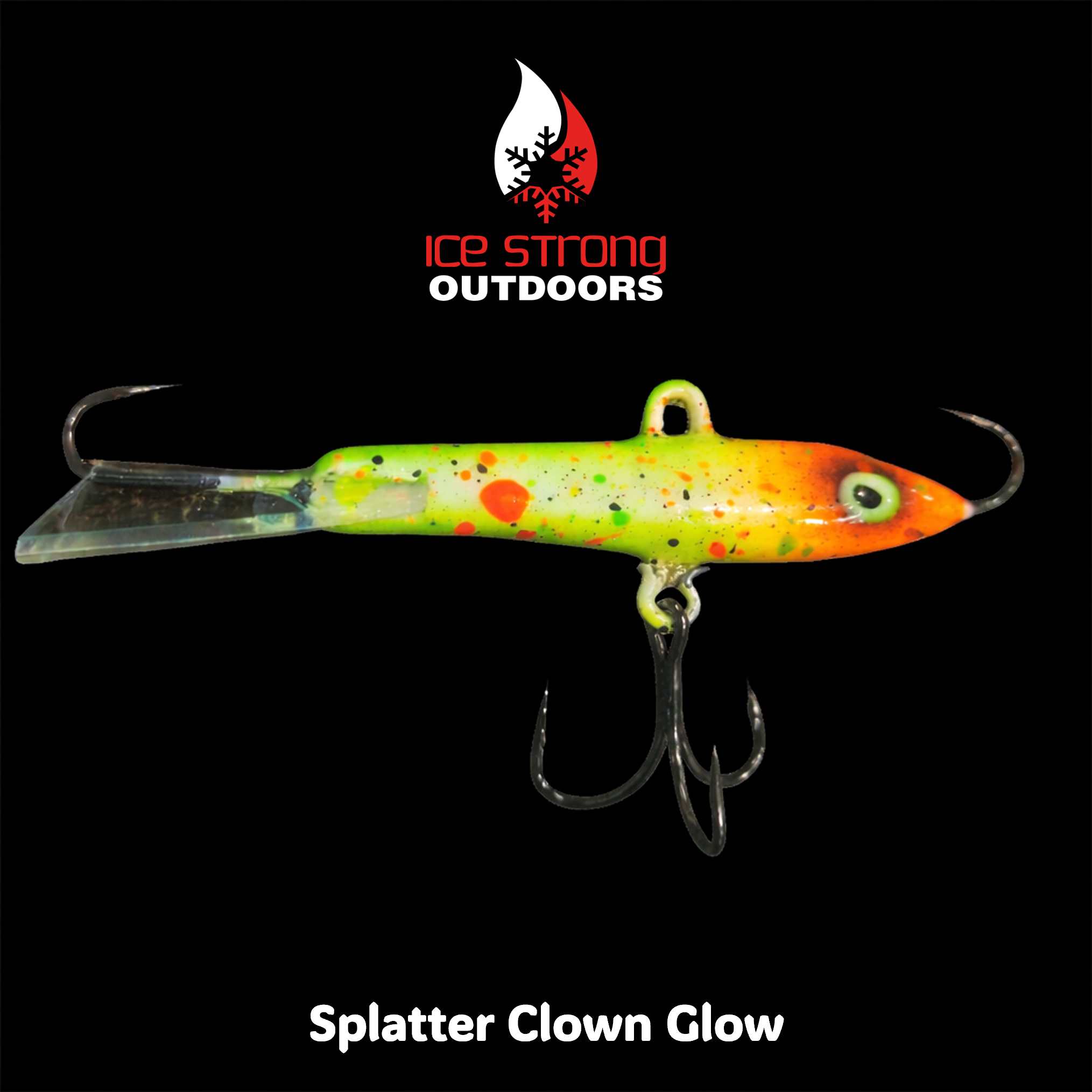 Ice Strong Outdoors - Turluttes personnalisées luminescentes Glow Bay Jiggers - 3/8 oz et 1/2 oz
