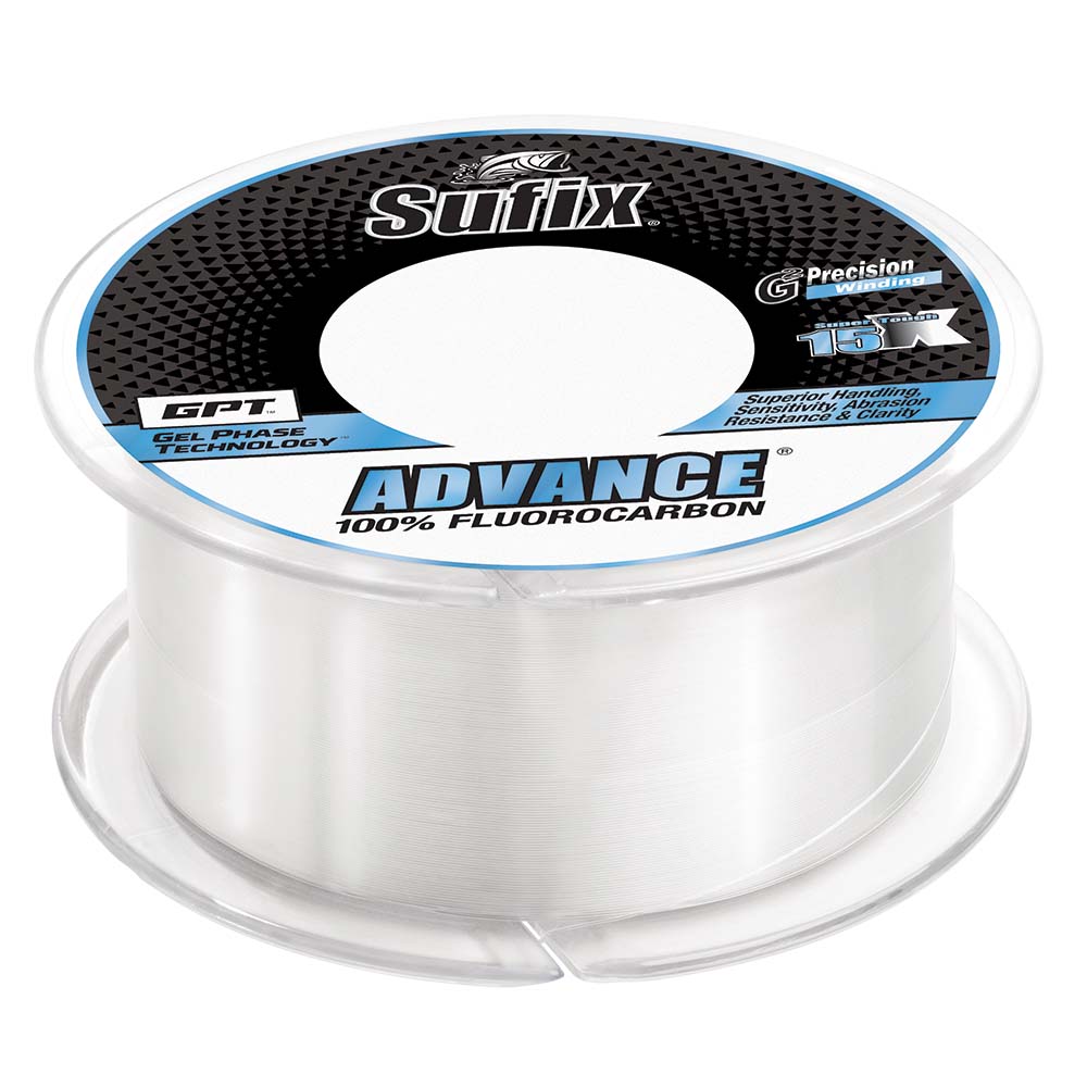 Sufix Advance Fluorocarbon Fishing Line (Various Weights, Clear) Bobber Bargain