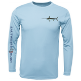 Swordfish on Chest Long Sleeve UPF 50+ Dry-Fit Shirt