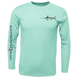 Swordfish on Chest Long Sleeve UPF 50+ Dry-Fit Shirt
