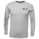 Swordfish on Chest Long Sleeve UPF 50+ Dry-Fit Shirt