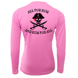 Tampa Bay "All for Rum and Rum For All" Women's Long Sleeve UPF 50+ Dry-Fit Shirt