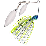 Jigs de spinnerbait de tungsteno Reaction Tackle (paquete de 2), hoja de doble sauce - Nuevos
