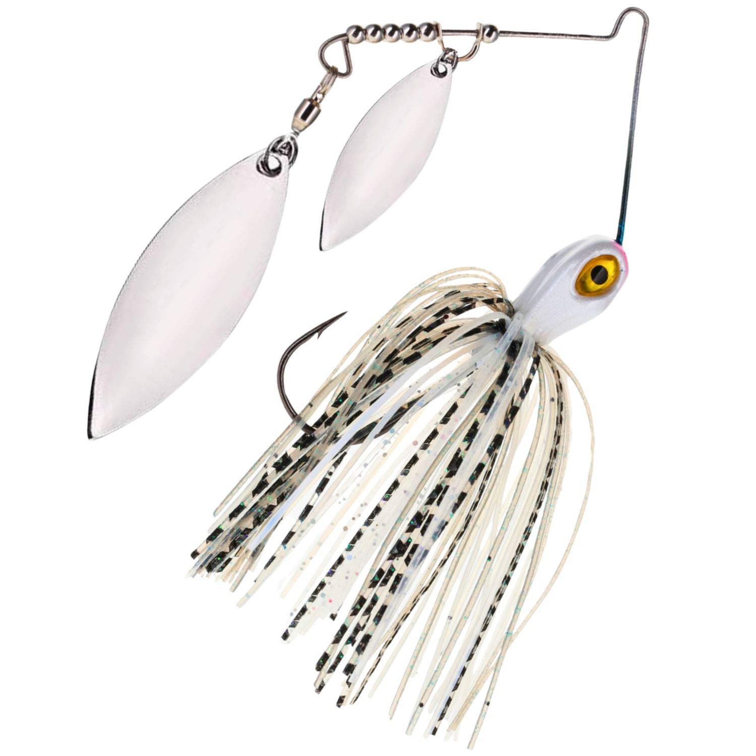 Jigs de spinnerbait de tungsteno Reaction Tackle (paquete de 2), hoja de doble sauce - Nuevos