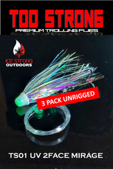 Mouches de traîne trop fortes - Paquet de 3 non montées