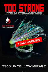 Mouches de traîne trop fortes - Paquet de 3 non montées