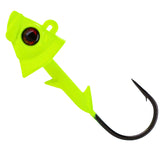 Jig Swimbait de tungsteno puro al 97 % con cabeza de pez realista - Paquete de 5 - Nuevo